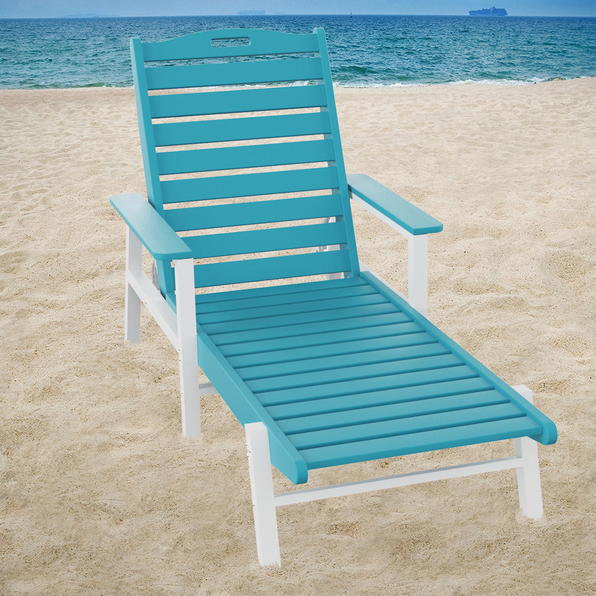 Wood Lounge Patio Chair for Garden Outdoor Wooden Folding Adirondack C