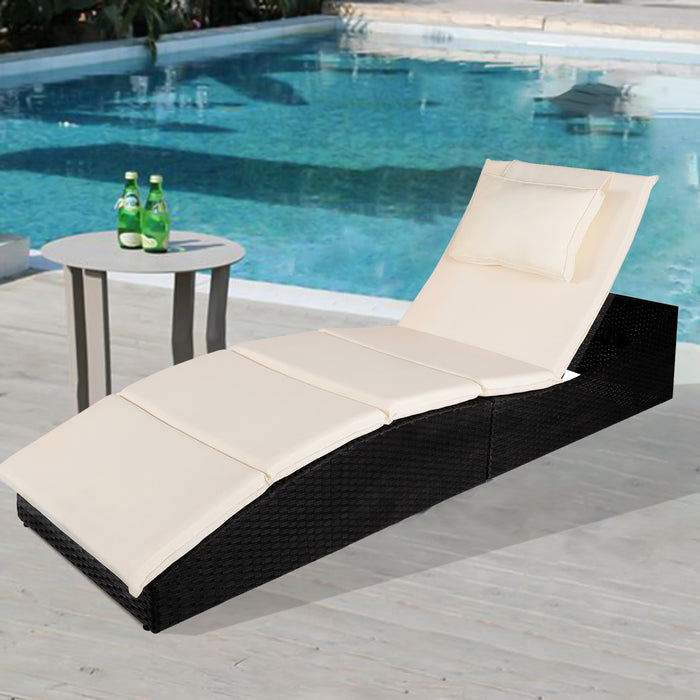 Pool chaise lounge Chair Poolside HDPE Adirondack with 6 adjuestable for indoor and outdoor  all weather waterproof, Blue+White