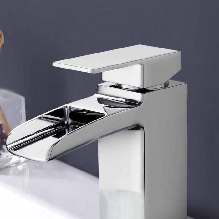 One Handle Bathroom Faucet Stainless Steel Vanity Faucet Single Hole Vessel Sink Tap