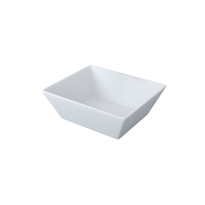 16.13" L x 16.13" W Topmount White Ceramic Square Vessel Bathroom Sink