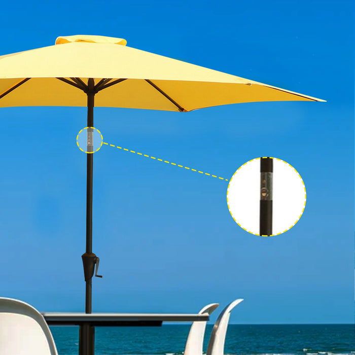 9' Pole Umbrella With Carry Bag; Yellow