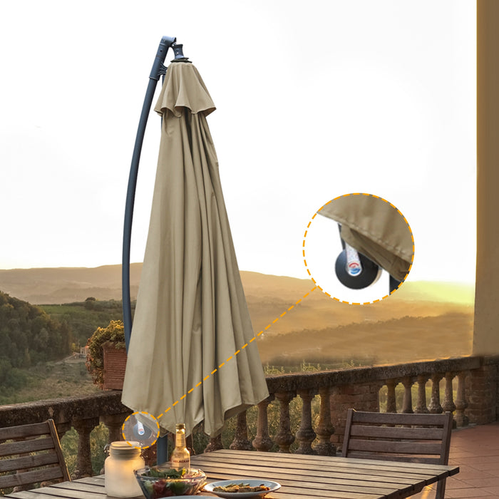 8.7FT Outdoor Adjustable  Hanging Patio Umbrella-small