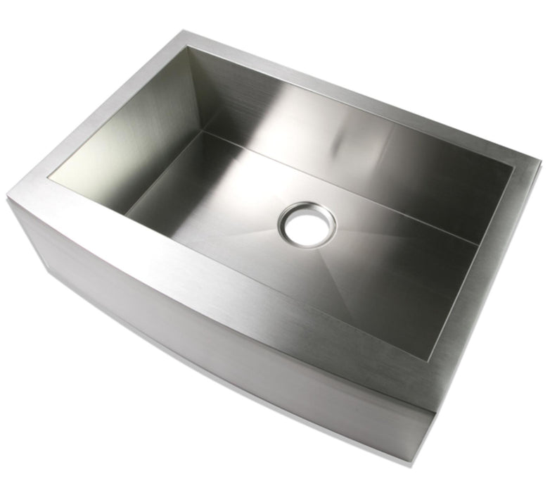 32"x20"x10"  Single Bowl SUS304 Sink Undermount Stainless Steel Farmhouse Apron Kitchen Sink