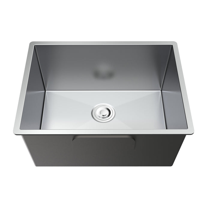 21"x18"x10" Undermount Kitchen Sink Single Bowl Farmhouse Apron SUS304 Sink with Grid and Strainer